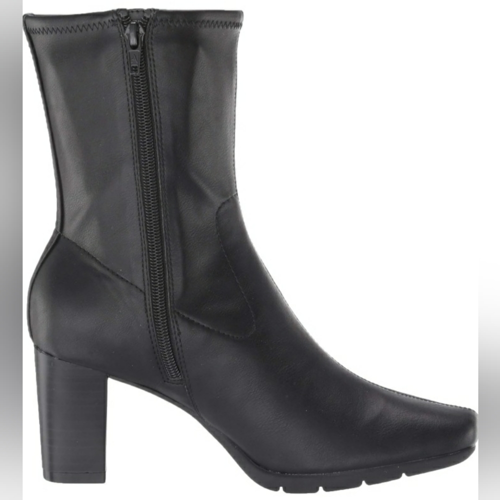 Aerosoles Women's Cinnamon Mid Calf Boot Black, Size 11 Wide